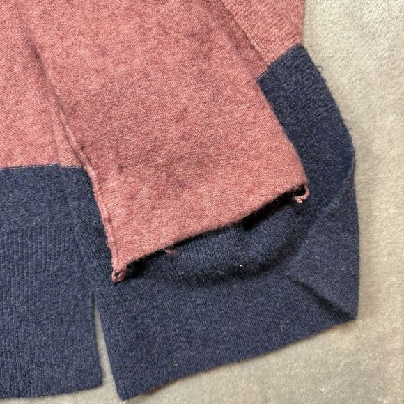 Madewell Kent Cardigan Women's Large Multicolor Striped Wool Blend - Picture 6 of 8